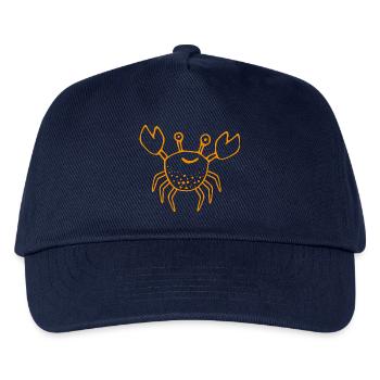 KREBS orange - Kinder Basecap - Navy - Vorne