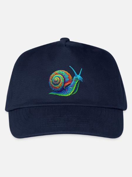 Schnecke - Kinder Basecap - Navy