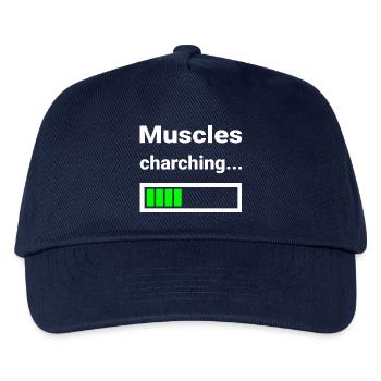 Muscle Loading Indicator Fitness Strength Training - Kids’ Baseball Cap - navy - Front