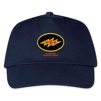shock risk - Kids’ Baseball Cap - navy - Front
