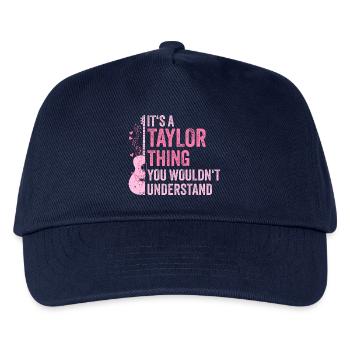 taylor thing 1 haha omg i hate the - Kids’ Baseball Cap - navy - Front