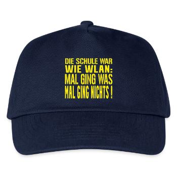 Abi Spruch WLAN - Kinder Basecap - Navy - Vorne