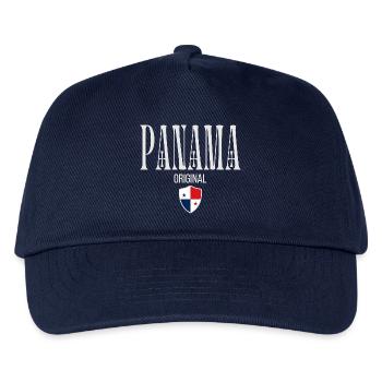 Ich liebe Panama, minimalistisches, schlankes Design - Kinder Basecap - Navy - Vorne