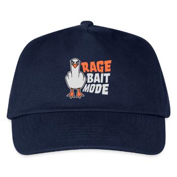 Rage Appât Mode Mouette Oiseau Méchant Drôle Provocation - Casquette de baseball Enfant - marine - Devant