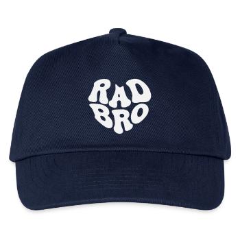 Rad Brother – Retro Heart (Custom Color) - Kinder Basecap - Navy - Vorne
