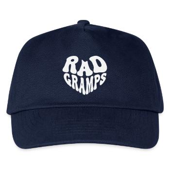 Rad Grandad - Vintage Heart (Custom Color) - Kids’ Baseball Cap - navy - Front