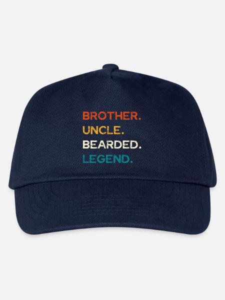 Bearded Legend: Bruder und Onkel - Kinder Basecap - Navy
