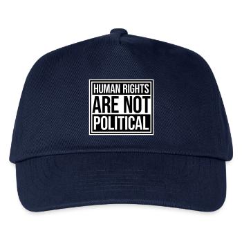 Human Rights Are Not Political Menschenrechte Logo - Kids’ Baseball Cap - navy - Front