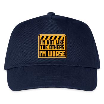 I'm Not Like The Others I'm Worse Lustig Sarkasmus - Kinder Basecap - Navy - Vorne