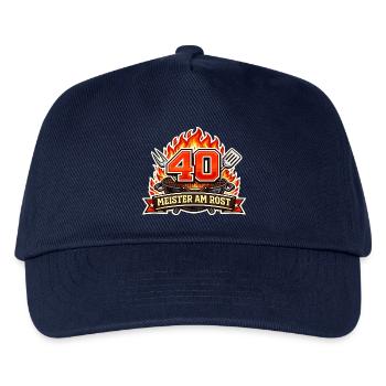 40 Meister am Rost - Kinder Basecap - Navy - Vorne