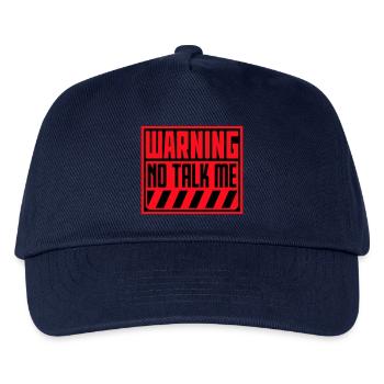 Pas de discours introverti antisocial drôle - Casquette de baseball Enfant - marine - Devant