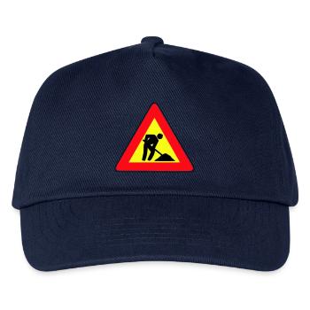 men at work - Casquette de baseball Enfant - marine - Devant