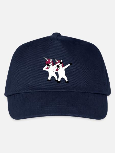 2 freunde team paar crew party feiern club dabbing - Kinder Basecap - Navy