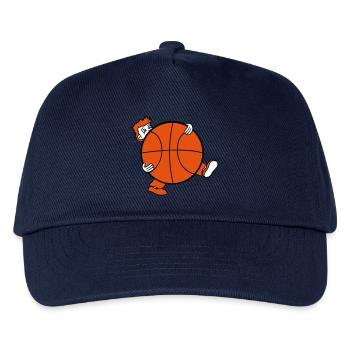 basketball sport verein riesig korb werfen kugel b - Kinder Basecap - Navy - Vorne