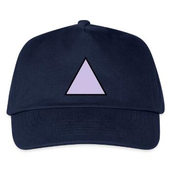 forme de triangle hippie triangle - Casquette de baseball Enfant - marine - Devant