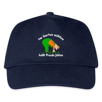 Hobbygärtner liebt Gartenarbeit - Kinder Basecap - Navy - Vorne