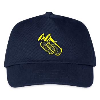 Tuba Blasmusiker - Kinder Basecap - Navy - Vorne