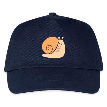 Schnecke - Kinder Basecap - Navy - Vorne