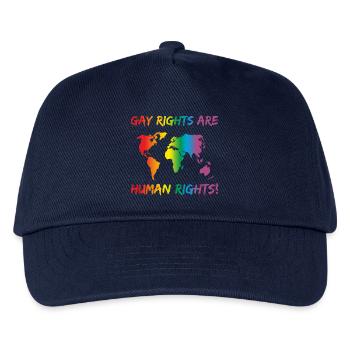 LGBT Gay Rights Are Human Rights - Kids’ Baseball Cap - navy - Front