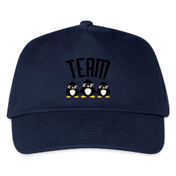 Logo Team Pinguine - Kinder Basecap - Navy - Vorne