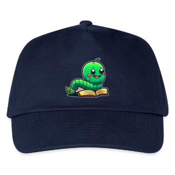 Bookworm - Kids’ Baseball Cap - navy - Front