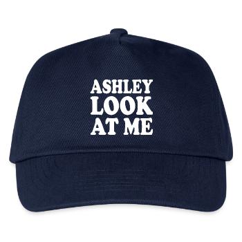 Ashley look at me - Kids’ Baseball Cap - navy - Front