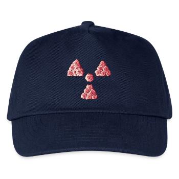 Radioaktive Kleerose, Manip, Radioradiologie - Kinder Basecap - Navy - Vorne