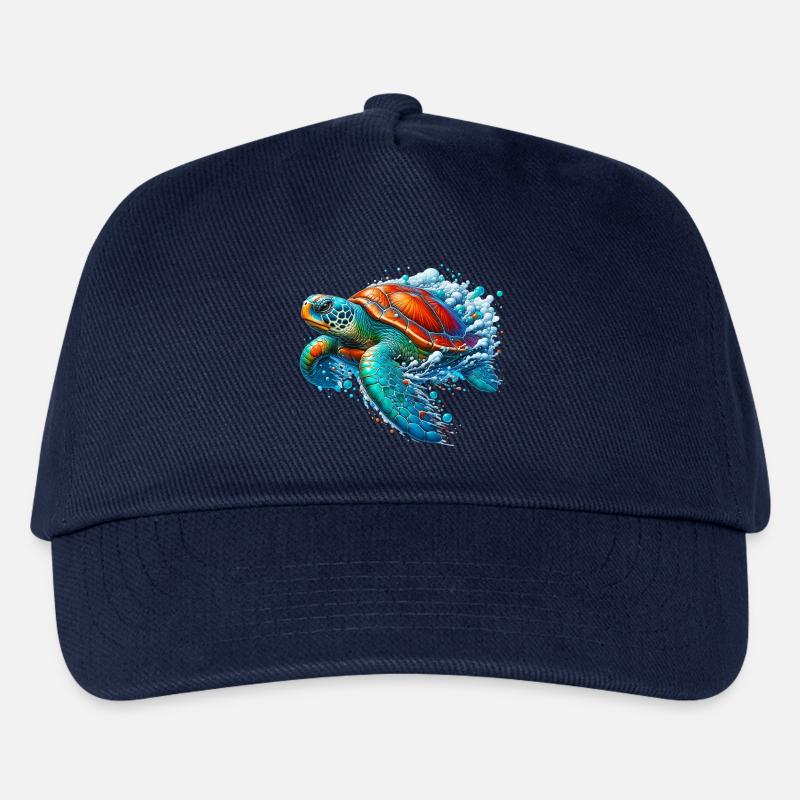 Schildkröte - Kinder Basecap - Navy