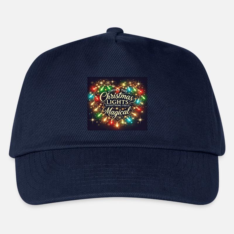 Under TheChristmas Lights Everything Feels Magical - Kinder Basecap - Navy