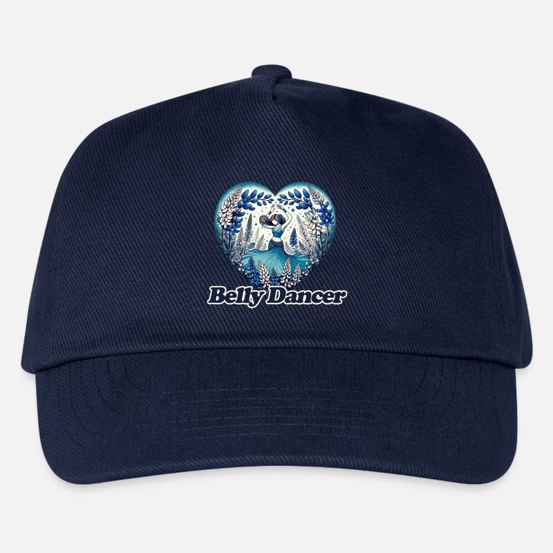 Blaue Blumen Bauchtänzerin Hafla - Kinder Basecap - Navy