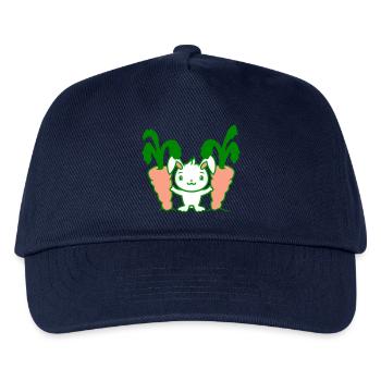 Bunny Two Large Huge Carrots Carrots Harvest Sweet - Kids’ Baseball Cap - navy - Front