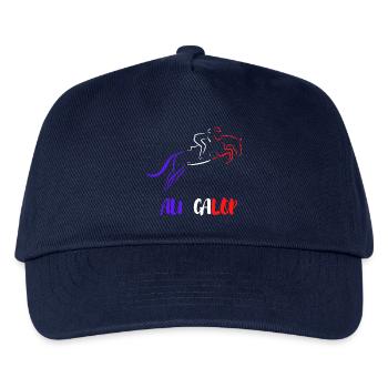 At the GALOP Blue White Red - Kids’ Baseball Cap - navy - Front