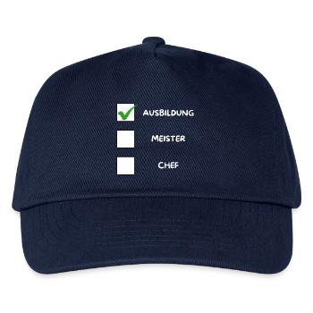 AZUBI (Meister) Checkliste - Kinder Basecap - Navy - Vorne