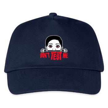 Ne me teste pas femme coquine, citation drôle avec le logo - Casquette de baseball Enfant - marine - Devant