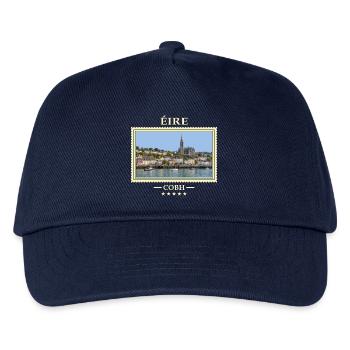 Irland Cobh Vintage Reisemarke - Kinder Basecap - Navy - Vorne