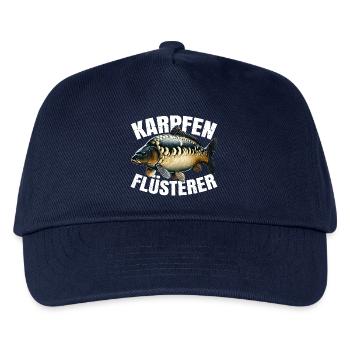 Karpfenangeln - Kinder Basecap - Navy - Vorne