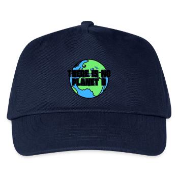 There is no Planet B - Kinder Basecap - Navy - Vorne