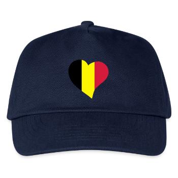Belgian heart - Kids’ Baseball Cap - navy - Front
