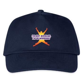 I'm Not Bi-polar. I'm Bi-winning! - Kids’ Baseball Cap - navy - Front