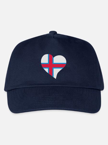 Färöisch Herz - Kinder Basecap - Navy