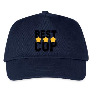 Polizist / Justiz / Polizei / Gewehr - Kinder Basecap - Navy - Vorne