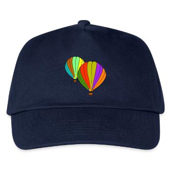 heissluftballone ballon luftfahrt - Kinder Basecap - Navy - Vorne