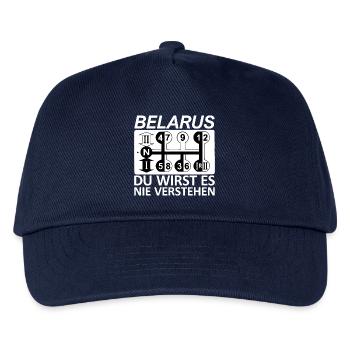Belarus Gangschaltung - Du wirst es nie verstehen - Kinder Basecap - Navy - Vorne