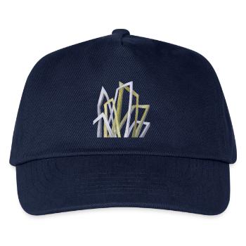 Abstrakte Formen - Kinder Basecap - Navy - Vorne