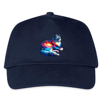 Katze - Kinder Basecap - Navy - Vorne