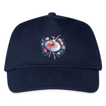 Balletttänzerin mit Tutu - Kinder Basecap - Navy - Vorne