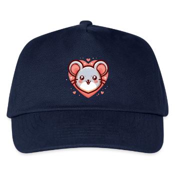 Mäuseherz - Kinder Basecap - Navy - Vorne