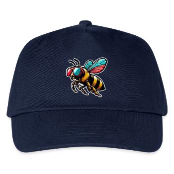 Biene - Kinder Basecap - Navy - Vorne