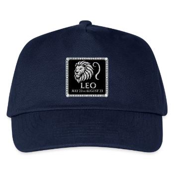 Sternzeichen Löwe - Kinder Basecap - Navy - Vorne