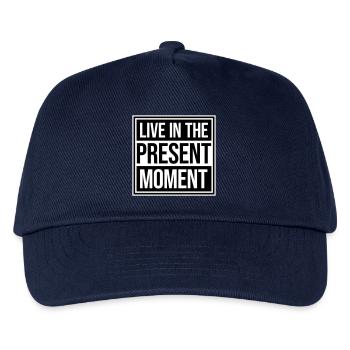 Vivre dans l’instant Pleine conscience de la présence - Casquette de baseball Enfant - marine - Devant